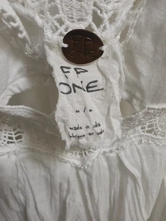 Free People Ivory Crochet Mini Dress - Picture 7 of 9